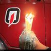 آیین گرامیداشت یاد آتش نشانان حادثه پلاسکو تهران در مقابل ایستگاه آتش نشانی شهرستان بروجرد به روایت تصویر