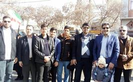 حضور شکوهمند کارگزاران حج و زیارت استان لرستان  همگام با مردم در راهپیمایی یوم الله 22 بهمن